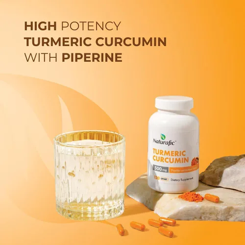Curcumina de cúrcuma con cápsulas de piperina, 500 mg por cápsula, 120 unidades, suplemento con pimienta negra para una mayor absorción, sin OMG,
