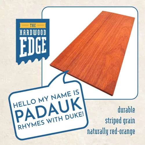 Miniatura 5 de Padauk Tablones de Madera Dura - Paquete de 2 Tablones de Madera Padauk Sin Terminar - 1/8'' (3mm) 100% Madera Dura Pura - Tablones para Grabado