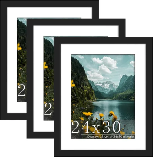 Miniatura 47 de Picrit Paquete de 3 portarretratos de 20 x 20 pulgadas, póster de 16 x 16 pulgadas con paspartú o de 20 x 20 pulgadas sin paspartú para montaje