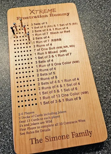 Miniatura 4 de Xtreme Frustration Rummy - Tablero de juego
