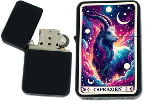 Miniatura 3 de Signos del zodiaco, símbolos del horóscopo, colección de iconos de astrología, infinito negro mate a prueba de viento, encendedores (Virgo) - Regalo