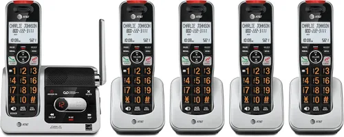 Miniatura 15 de AT&T BL102-2 DECT 6.0 - Juego de 2 teléfonos inalámbricos para el hogar con contestador