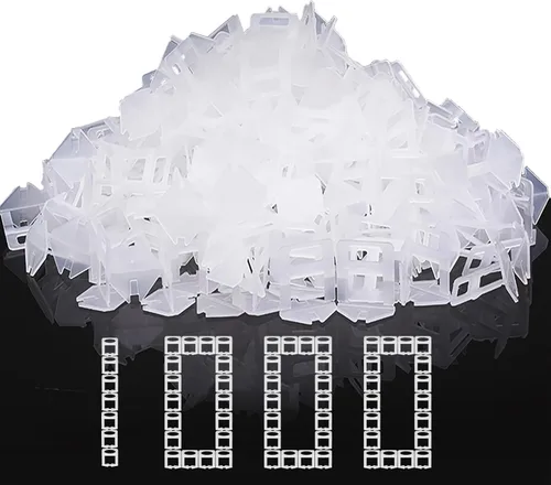 Miniatura 9 de DGSL Clips para sistema de nivelación de azulejos, 500 piezas de espaciadores niveladores de azulejos, sistema de nivelación de azulejos