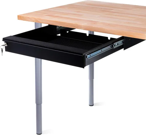 Miniatura 9 de Penn Elcom Cajón para laptop debajo del escritorio, con cerradura, para portátiles de 17" - Cajones de seguridad deslizantes premium - Modelo Negro