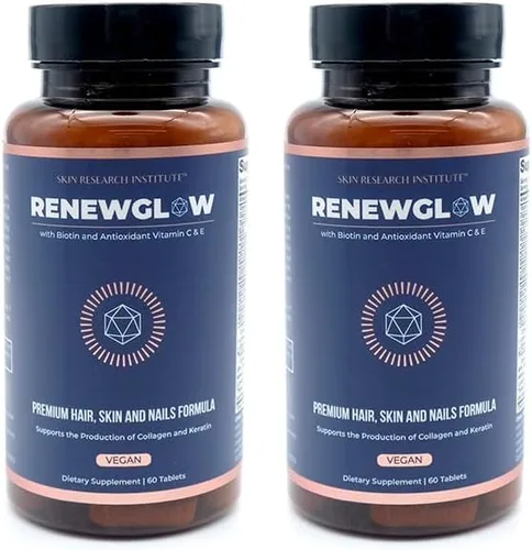 Miniatura 2 de SRILabs Renewglow Biotin 5000mcg Suplemento para el crecimiento del cabello para mujeres 40 Plus - Gotu Kola Vitamina E, C Zinc para cabello sano
