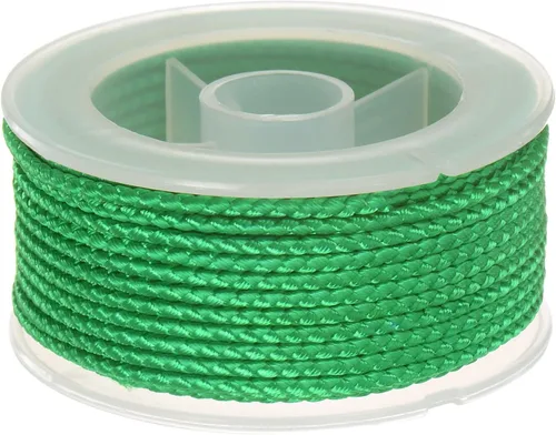 Miniatura 33 de HARFINGTON Cordón de hilo de nailon para cuentas de 0.063 in, cuerda de nailon trenzado extrafuerte para manualidades, pulseras, joyería, Negro