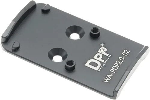 DPP Titanium Placa adaptadora óptica compatible con Walther PDP 2.0 y Holosun 407C/507C/508T Trijicon RMR/SRO—WA-PDP2.0-02