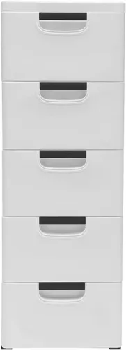 Miniatura 23 de Cajón de plástico de 5 capas para almacenamiento de ropa de bebé, cómoda de plástico con cajones, cómoda blanca y azul, cajón de ropa, pequeños