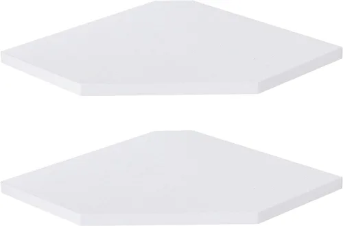 Miniatura 21 de Estante esquinero para montaje en pared, estantes de esquina flotantes, juego de 3 estantes de pared esquineros, estantes de almacenamiento de pared