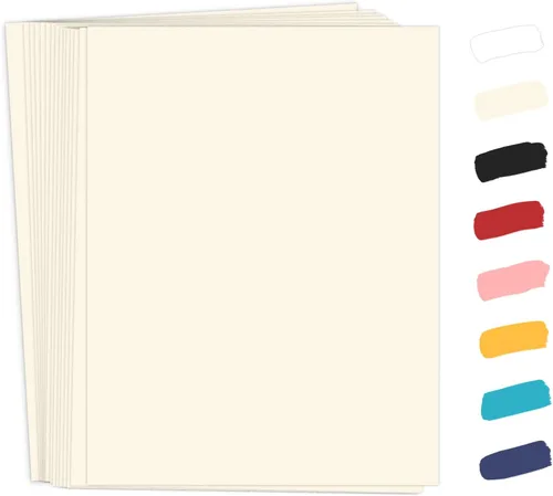 Miniatura 12 de Goefun - Paquete de 50 cartulina rosa de 8.5 x 11 pulgadas, papel de impresora de tarjetas rosas Goefun para artes y manualidades, presentaciones