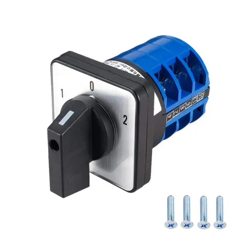 Miniatura 10 de Interruptor de cambio LW28-20 3 posiciones 8 terminales Selector de leva giratorio universal Interruptores de bloqueo 550V 20A
