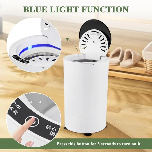 Miniatura 3 de Compacto Secador Eléctrico de Centrifugado 110V, Mini Secador de Ropa Portátil para Apartamentos, Escuelas, Dormitorios, Vehículos Recreacionales