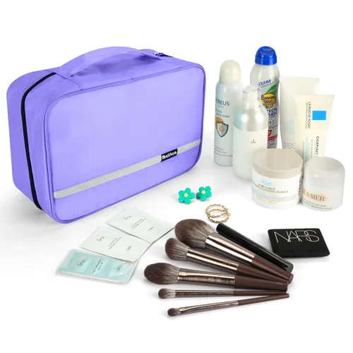 Miniatura 5 de Neceser de viaje para mujer hombre morado y gris