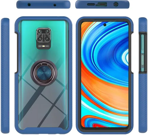 Miniatura 11 de Funda compatible con Xiaomi Poco M5s 4G, compatible con Redmi Note 10 4G / Note 10S 4G / Note 11 SE (India), funda para teléfono 3 en 1, color azul