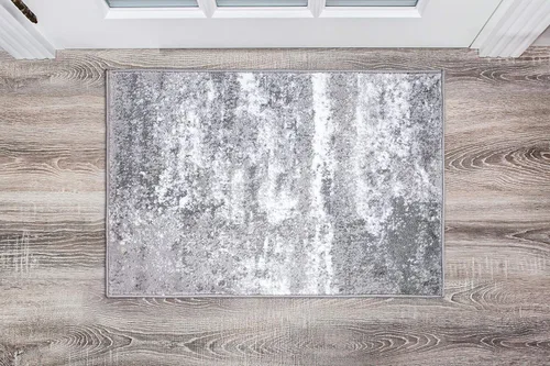 Miniatura 15 de Rugshop - Alfombra moderna envejecida gris abstracta estilo bohemio con acuarela para pasillo, entrada y cocina, 2 pies x 7 pies