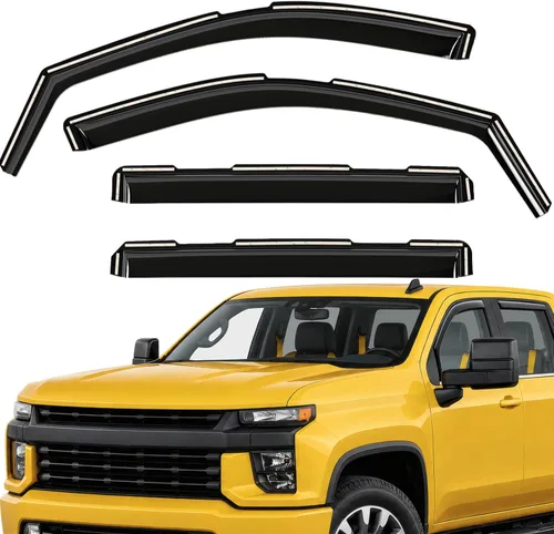 Miniatura 33 de Deflectores de ventana extra duraderos en el canal, protectores de lluvia aptos para Toyota RAV4 2019-2025, viseras solares, ventilación de viento
