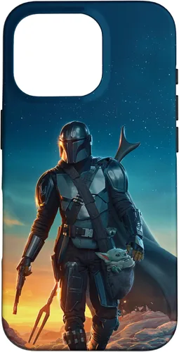 Miniatura 19 de iPhone 11 Pro Max Star Wars The Mandalorian and Grogu Sunset Poster Case