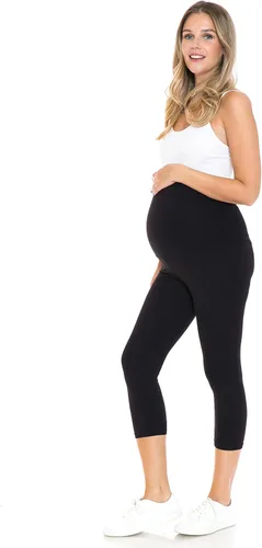 Miniatura 4 de Leggings Depot - Leggings de maternidad para mujer, sobre el vientre, mallas de yoga casuales para embarazo
