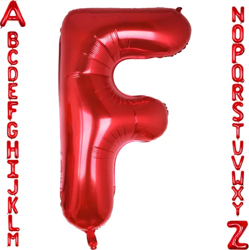 Miniatura 38 de AULE Globos de helio con letra roja S, de 40 pulgadas, grandes, gigantes, de lámina de mylar, rojos, para decoraciones de cumpleaños, aniversarios