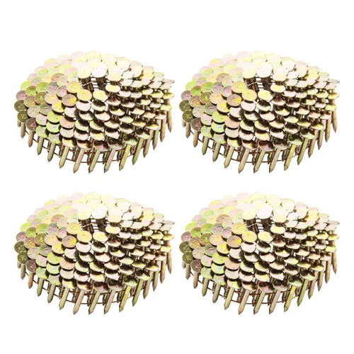 Miniatura 10 de meite 2880 unidades clavos en rollo para techos de 1-1/4 pulgadas x 0.120 pulgadas para pistola clavadora de techos, cabeza redonda de 15 grados