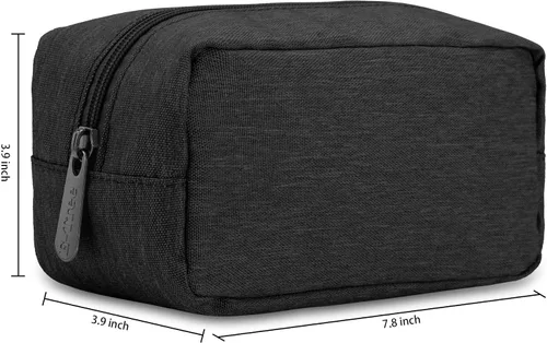 Miniatura 5 de Bolsa de maquillaje E-Tree, estuche mediano de viaje con cremallera para bolso, estuche de cosméticos con cepillo para el cuidado de la piel