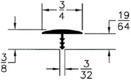 Miniatura 2 de T-Molding Arcade Mame - Negro liso - 3/4" - 20