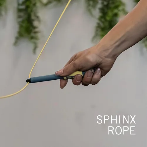 Miniatura 6 de PICSIL - Cuerda de esfinge Cuerda de salto giratoria de 360° Sistema de rodamiento dual Rápido y ligero para fitness, boxeo de entrenamiento
