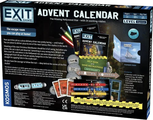 Miniatura 2 de EXIT: The Game - Calendario de Adviento - La estrella de Hollywood perdida Navidad Calendario Adviento Juego misterioso Actividad familiar