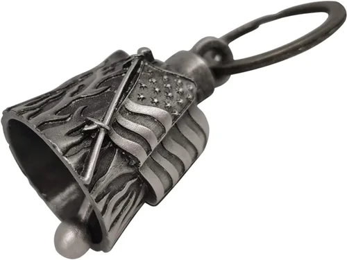 Miniatura 3 de Campana de motocicleta con colgador para motociclista, campanas de motociclista de buena suerte y accesorios de motocicleta, campana de la suerte