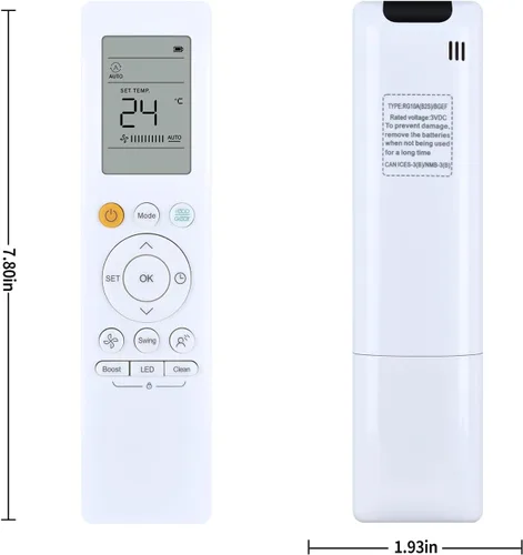 Miniatura 8 de RG10A-BGEF Nuevo control remoto de CA compatible con Midea/Carrier/SystemAir acondicionado RG10A-BGEF RG10A/BGEF RG10A (B2S)/BGEF RG10A5(B1)/BGCEFU1