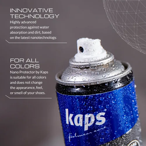Miniatura 6 de Kaps Nano Protector – 13.52 fl oz – Impermeabilizador de zapatos y botas para cuero, gamuza, nobuck, textil y lona – repelente al agua