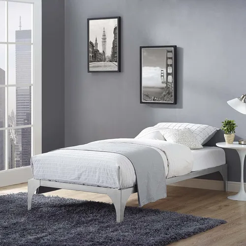 Miniatura 2 de Plataforma de metal para cama Modway Ollie. Tamaños: twin, full, queen y king, Metal, Plateado