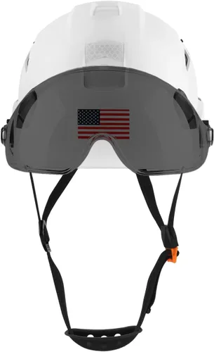 Miniatura 6 de GREEN DEVIL Casco de Seguridad Casco Duro con Visera Correa de Barbilla Ajustable Ligero Ventilado ABS Casco de Trabajo para Hombres y Mujeres
