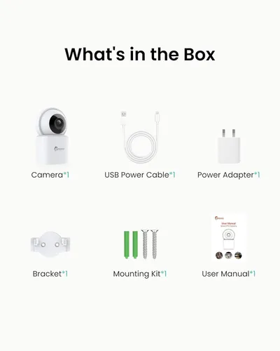 Miniatura 8 de Cámara de seguridad para interiores 3K 360° PTZ para el hogar, monitor de bebé/mascota, seguimiento automático, WiFi de 2.4/5GHz, detección