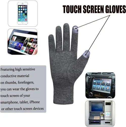 Miniatura 30 de Tomily - Guantes de forro polar para mujer con pantalla táctil