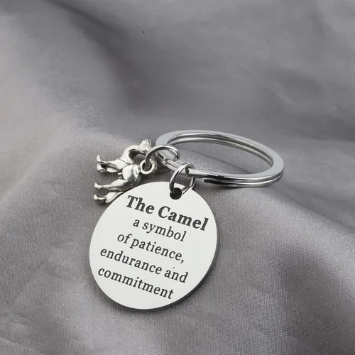 Miniatura 5 de ENSIANTH Llavero de camello, regalo inspirador para amantes del camello, regalo para amantes de los animales del desierto, regalo para dueños de cam