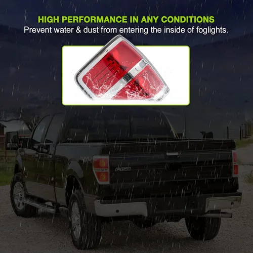 Miniatura 4 de Ford F150 - Luz trasera lateral del conductor para 2009 2010 2011 2012 2013 2014 F150 montaje de luz trasera de camioneta Styleside reemplazo Lado