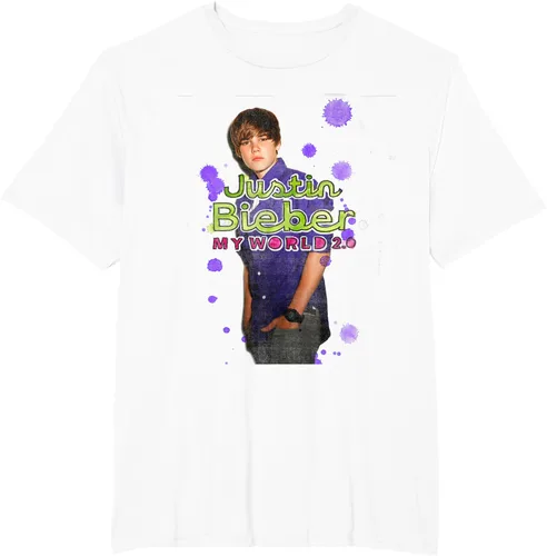 Miniatura 5 de Camiseta blanca oficial de Justin Bieber My World 2.0