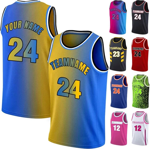 Camiseta de baloncesto personalizada con número de nombre del equipo, camiseta de práctica personalizada para hombres, jóvenes, niños, universidad,