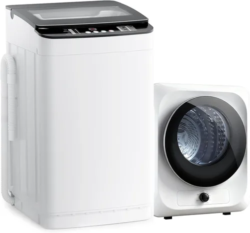 Miniatura 10 de Auertech Portable Washer and Dryer Combo Set, 14 lbs Fully Automatic Washing Machine & 1.5 Cu.Ft Portable Clothes Dryers, Built-in Drain Pump