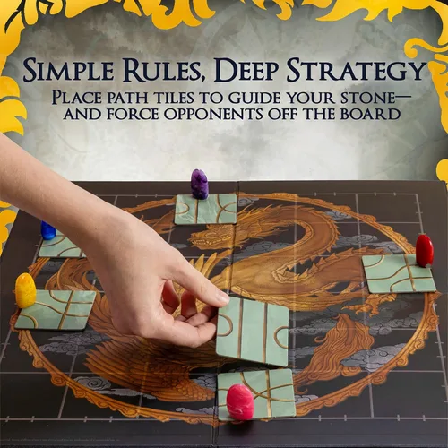Miniatura 3 de Tsuro 20th Anniversary Edition - Juego de mesa de estrategia de colocación de azulejos galardonado, 2-8 jugadores a partir de 8 años