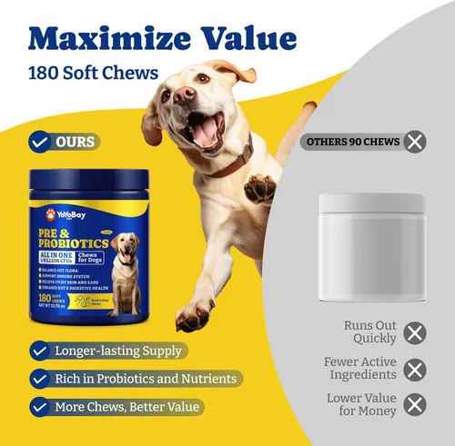 Miniatura 4 de Probióticos para Perros - Probióticos para Perros para la Salud Digestiva, Levadura, Piel Con Picazón, Salud Intestinal, Inmunidad y Piel - 6 Pato