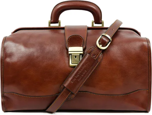 Miniatura 7 de Time Resistance Bolso médico de cuero unisex marrón