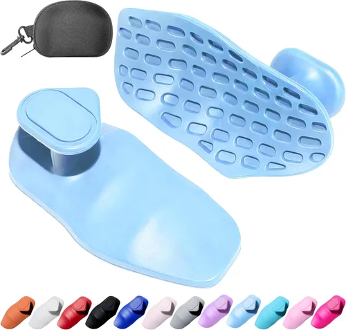 Miniatura 23 de Agarres de silicona para levantamiento de pesas, guantes de entrenamiento alternativos para hombres, agarre antideslizante para entrenamiento