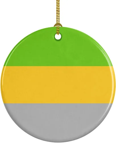 Miniatura 7 de Caroline's Treasures Trigender Pride - Adorno de cerámica para colgar en el árbol de Navidad, para el hogar, Navidad, fiestas, regalo, 3 pulgadas