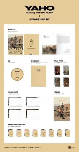 Miniatura 2 de N.Flying Yaho/6º mini álbum aleatorio ver CD+80p folleto+1p tarjeta de conversación+4p set de fotos de película+1p Selfie PhotoCard+seguimiento Kpop