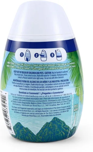 Miniatura 3 de Clorox Fraganzia Ambientador en Gel en Forma de Cono, Aroma de Orquídea Isla - Ambientador sin Enchufe, sin Batería para Habitaciones Pequeñas
