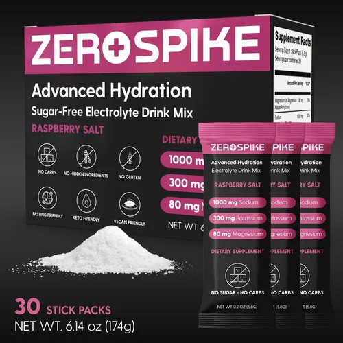 Miniatura 3 de Paquetes de polvo sin electrolitos de azúcar Mezcla de bebidas cetogénicas y sales de ayuno Suplementos: los nutrientes clave de hidratación que