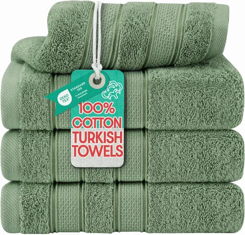 Miniatura 12 de American Soft Linen - Juego de toallas de mano Salem, 4 unidades de lujo de 600 GSM, 100 % algodón para baño, toallas de 13 x 13 pulgadas de mano