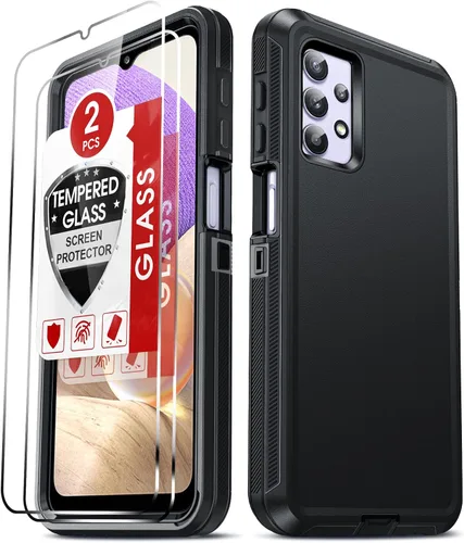 Miniatura 19 de LeYi Funda compatible con Samsumg Galaxy A05 4G: Galaxy A05 4G con resistente a los golpes, 3 en 1 de cuerpo completo, protección resistente